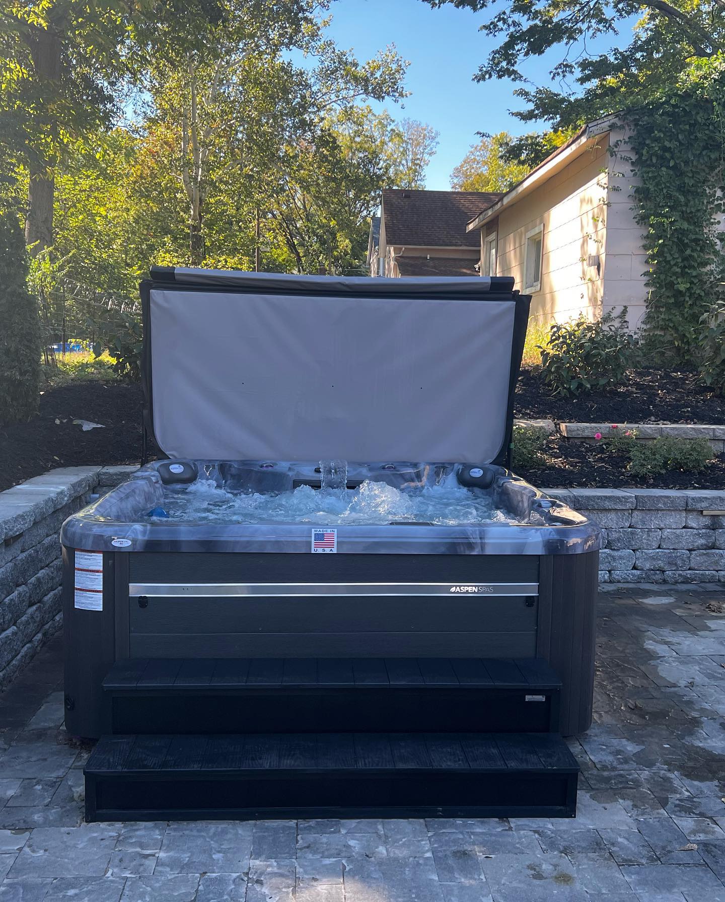 Aspen Arcadia ES 8' Spa with FullChroma LED Lighting with 3 Zones Easy Spa & Sauna