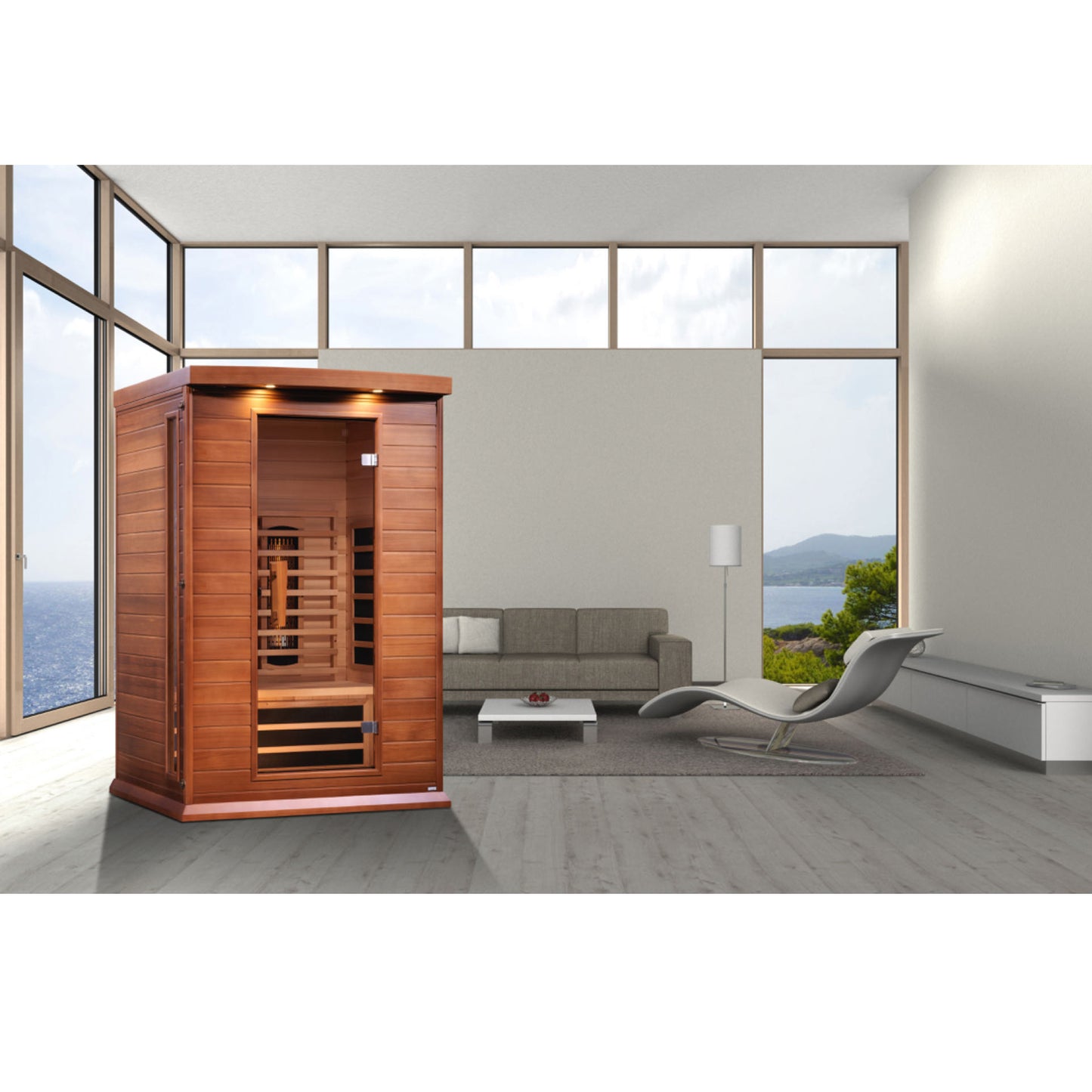 Maxxus 2-Person Full Spectrum Near Zero EMF (Under 2MG) FAR Infrared Sauna