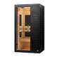 ***New 2026 Model*** Dynamic "Veneto" Black Finish 1-2 Person Low EMF FAR IR Sauna (DYN-6115-06)
