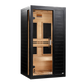 ***New 2026 Model*** Dynamic "Veneto" Black Finish 1-2 Person Low EMF FAR IR Sauna (DYN-6115-06)