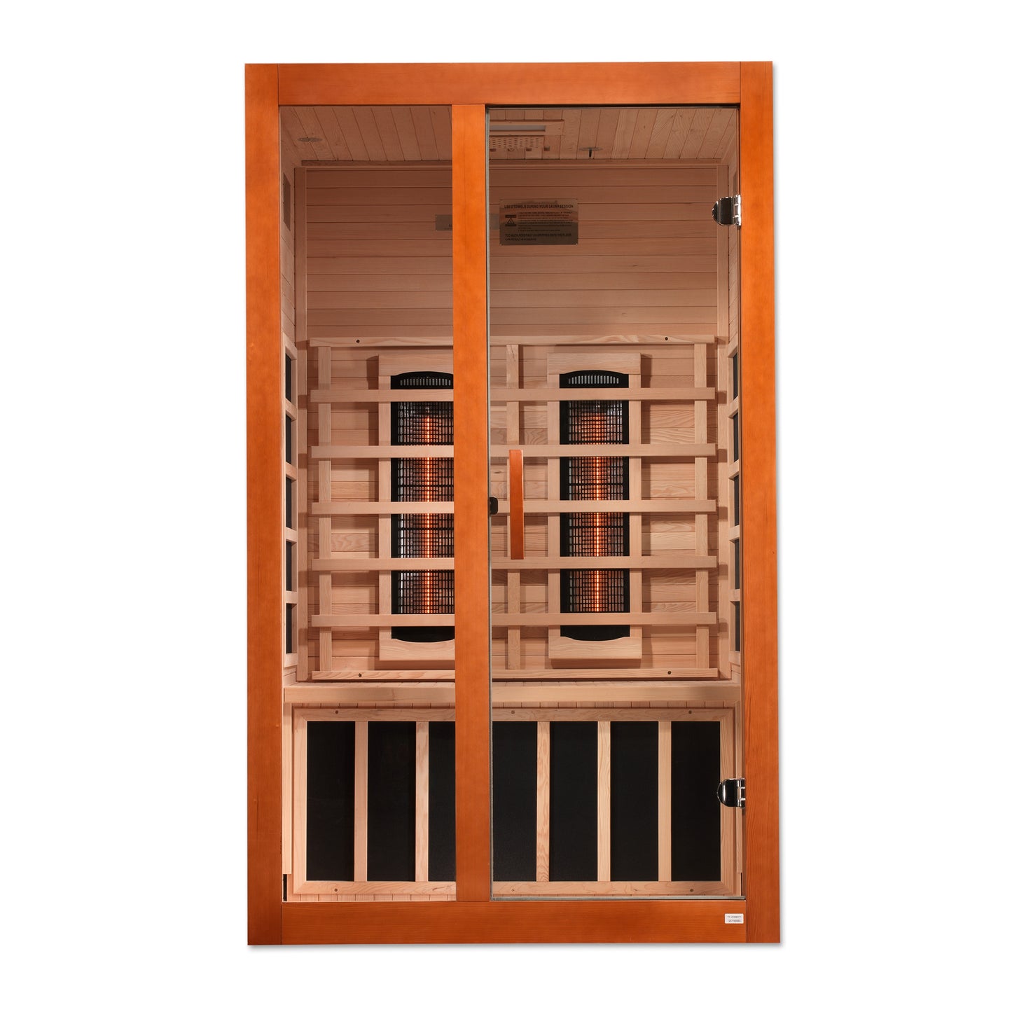 Dynamic Santiago 2 Person Full Spectrum Infrared Sauna - Canadian Hemlock