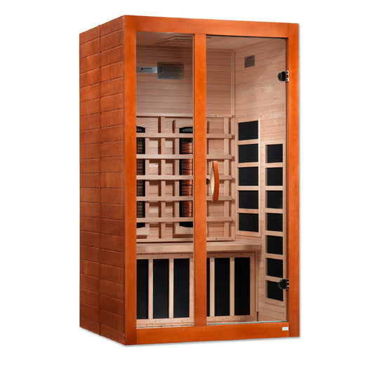 Dynamic Santiago 2 Person Full Spectrum Infrared Sauna - Canadian Hemlock