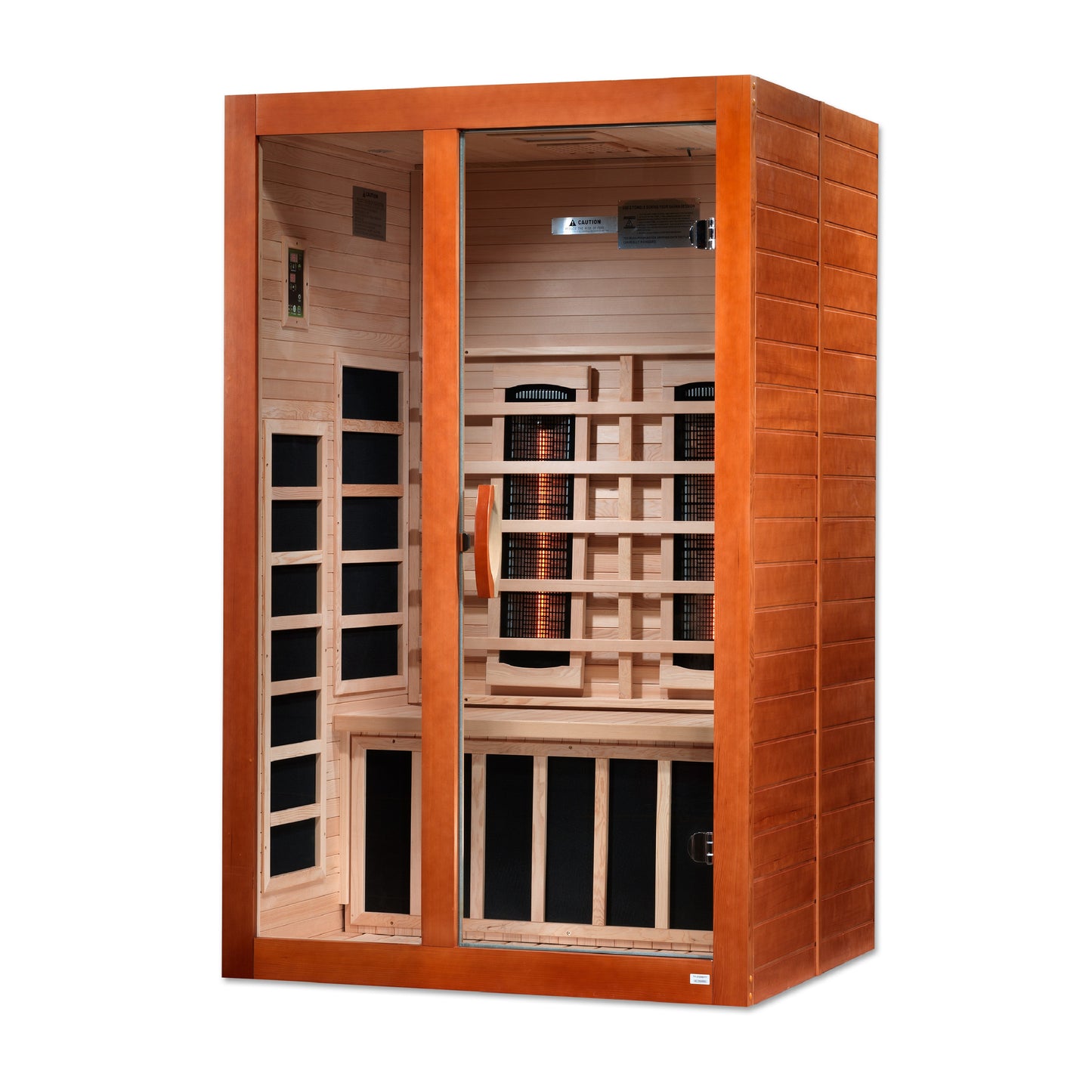 Dynamic Santiago 2 Person Full Spectrum Infrared Sauna - Canadian Hemlock