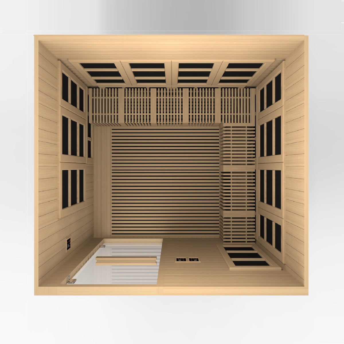 2025 Golden Designs "Catalonia" 8 Person Near Zero EMF FAR IR Sauna (GDI-6880-02 Elite)