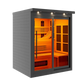 ***New 2026 Model*** Golden Designs 6 Person Black Full Spectrum Near Zero EMF FAR IR Sauna (GDI-6996-03-FS)