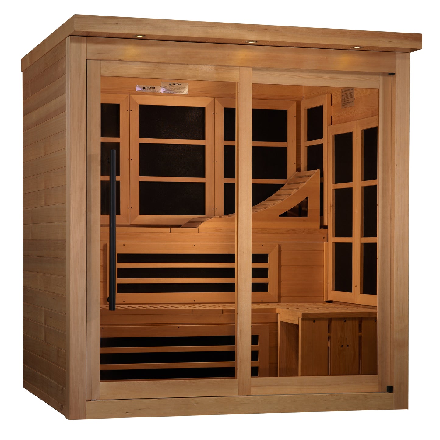 Golden Designs Monaco Limited Edition 6-person PureTech™ Near Zero EMF (Under 2MG) FAR Infrared Sauna