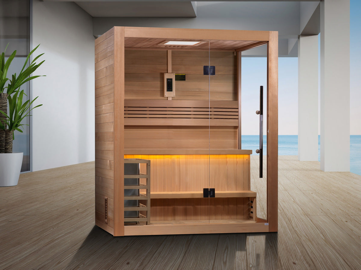 Golden Designs "Hanko" 2-3 Person Traditional Sauna (GDI-7202-01)