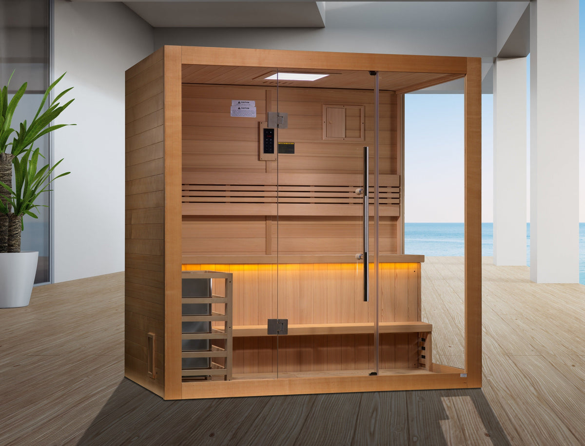 Golden Designs "Forssa" 3-4 Person Traditional Sauna (GDI-7203-01)