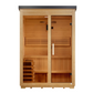 ***New 2026 Model*** Golden Designs "Arlberg" 3 Person Traditional Outdoor Steam Sauna - Flat Roof (GDI-8003-01)