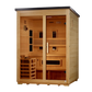 ***New 2026 Model*** Golden Designs "Carinthia" 3 Person Hybrid (PureTech™ Full Spectrum IR or Traditional Stove) Flat Roof Outdoor Sauna (G