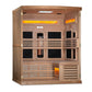 Golden Designs "Reserve Edition" 3 Person Near Zero EMF Full Spectrum with Himalayan Salt Bar (GDI-8230-01)