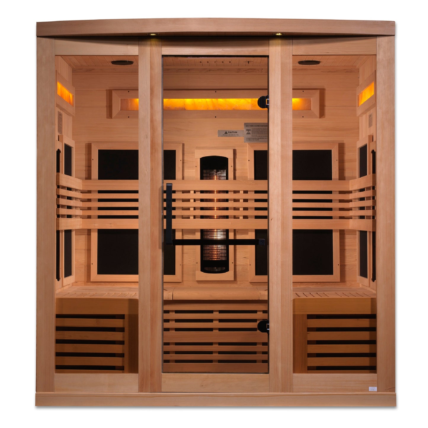 Golden Designs "Reserve Edition" 6 Person Near Zero EMF Full Spectrum with Himalayan Salt Bar (GDI-8260-01)