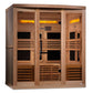 Golden Designs "Reserve Edition" 6 Person Near Zero EMF Full Spectrum with Himalayan Salt Bar (GDI-8260-01)