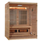 2026 Golden Designs "Soria" 3 Person Hybrid Sauna (Indoor) Full Spectrum and Harvia Traditional Stove (GDI-8330-01)