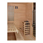 2026 Golden Designs "Soria" 3 Person Hybrid Sauna (Indoor) Full Spectrum and Harvia Traditional Stove (GDI-8330-01)