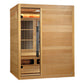 2026 Golden Designs "Soria" 3 Person Hybrid Sauna (Indoor) Full Spectrum and Harvia Traditional Stove (GDI-8330-01)