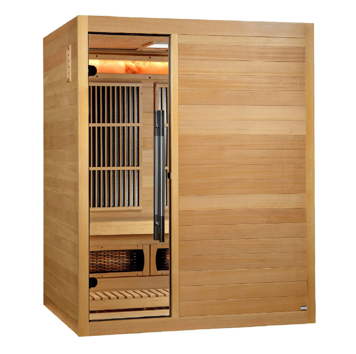 2026 Golden Designs "Soria" 3 Person Hybrid Sauna (Indoor) Full Spectrum and Harvia Traditional Stove (GDI-8330-01)