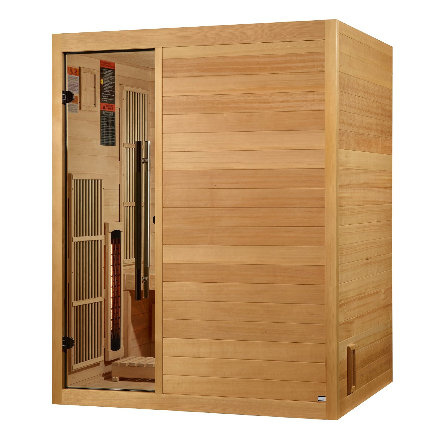 2026 Golden Designs "Soria" 3 Person Hybrid Sauna (Indoor) Full Spectrum and Harvia Traditional Stove (GDI-8330-01)