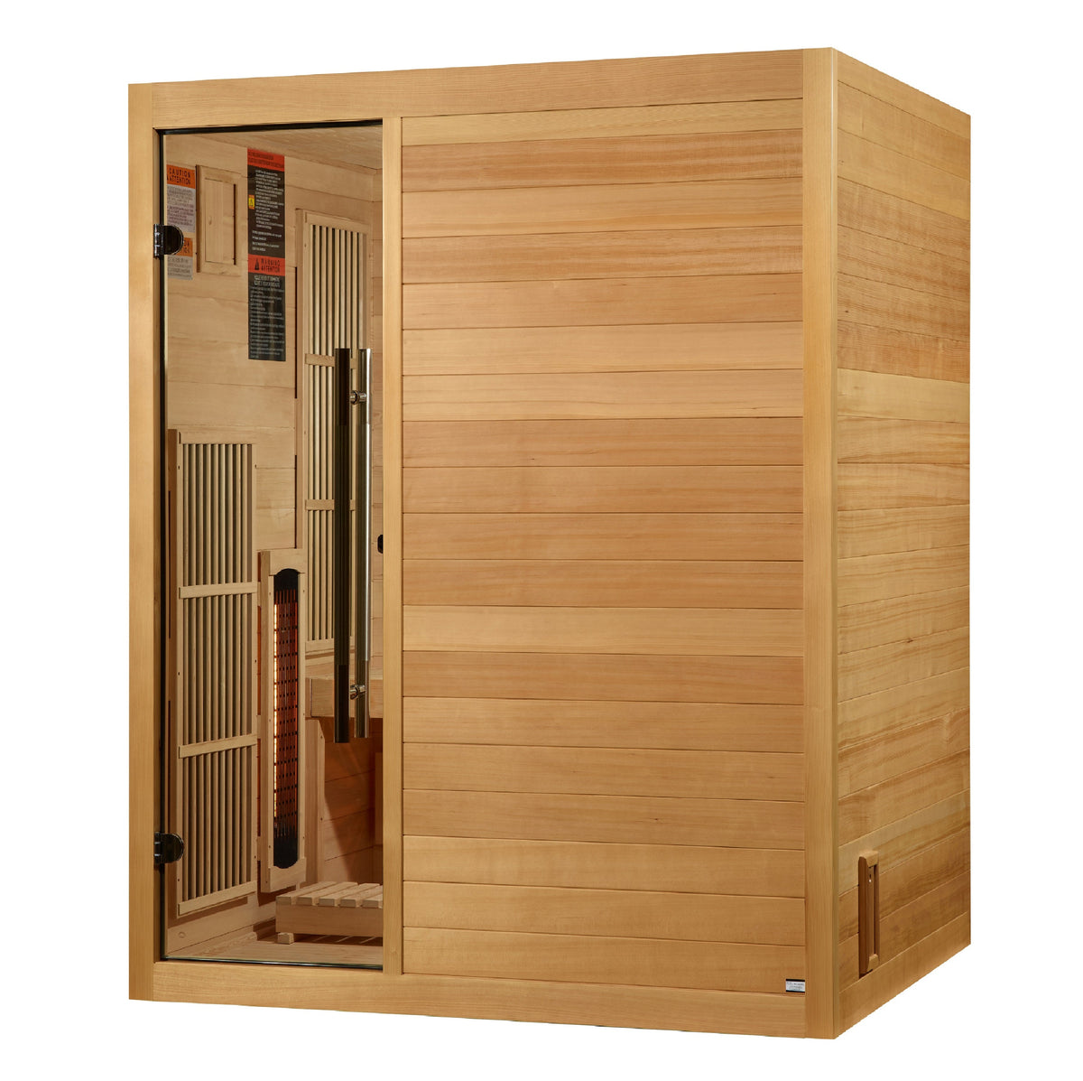 2026 Golden Designs "Soria" 3 Person Hybrid Sauna (Indoor) Full Spectrum and Harvia Traditional Stove (GDI-8330-01)