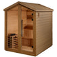 Golden Designs "Kaarina" 6 Person Barn Outdoor Traditional Sauna (GDI-8506-01)