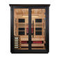 ***New 2026 Model*** Golden Designs "Loviisa" 3 Person, 2 Tone Barn Hybrid (PureTech™ Full Spectrum IR or Traditional Stove) Outdoor Sauna (