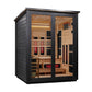 ***New 2026 Model*** Golden Designs "Loviisa" 3 Person, Black Barn Hybrid (PureTech™ Full Spectrum IR or Traditional Stove) Outdoor Sauna (G