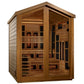 Golden Designs Kaskinen 6 Person Hybrid (PureTech™ Full Spectrum IR or Traditional Stove) Outdoor Sauna