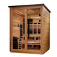 ***New 2026 Model*** Golden Designs "Kaskinen" 6 Person, Pacific Cedar Barn Hybrid (PureTech™ Full Spectrum IR or Traditional Stove) Outdoor