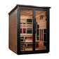 ***New 2026 Model*** Golden Designs "Kaskinen" 6 Person, 2 Tone Barn Hybrid (PureTech™ Full Spectrum IR or Traditional Stove) Outdoor Sauna 