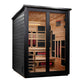 ***New 2026 Model*** Golden Designs "Kaskinen" 6 Person, Black Barn Hybrid (PureTech™ Full Spectrum IR or Traditional Stove) Outdoor Sauna (