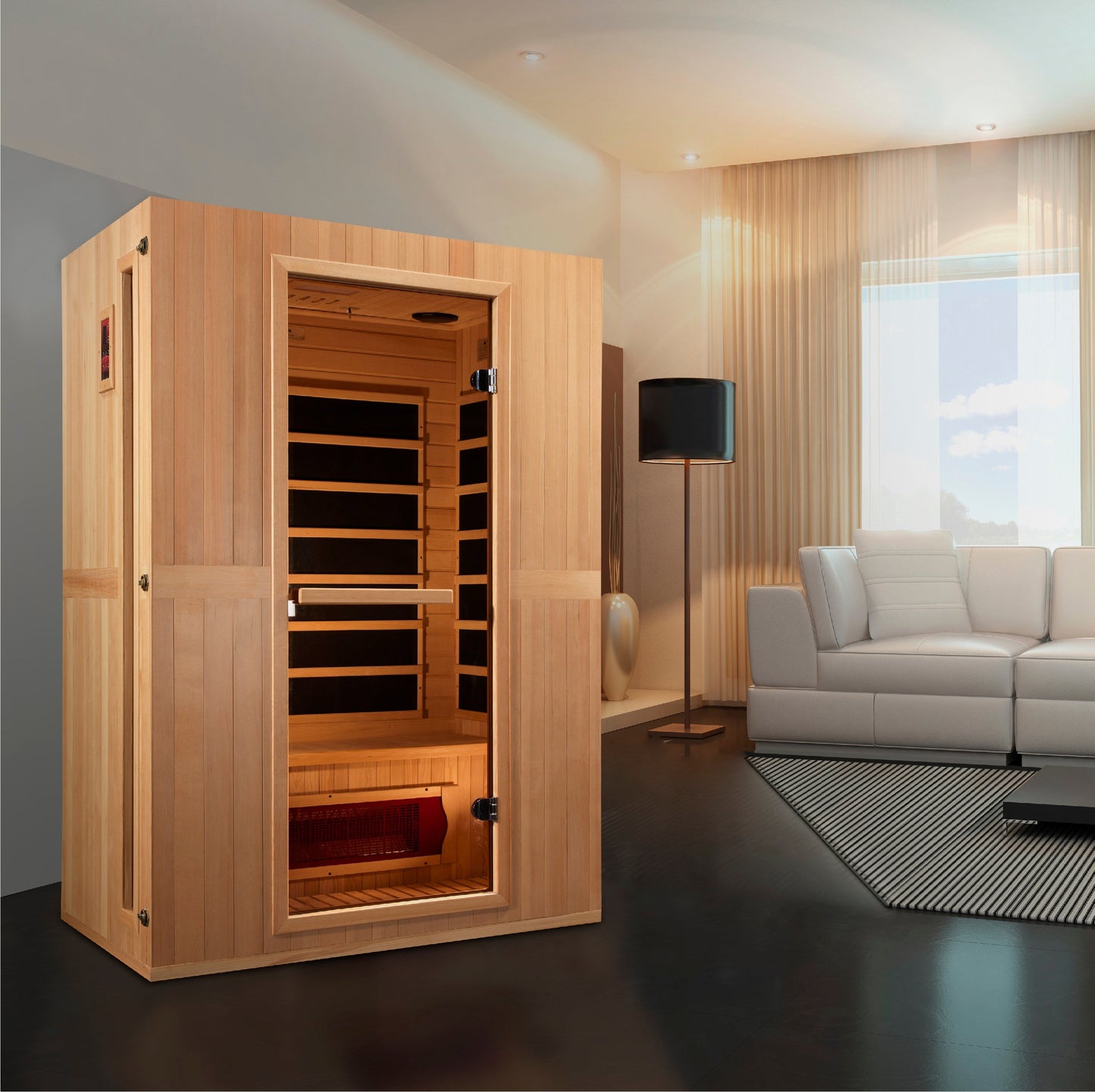 Maxxus "Serenity" Dual Tech 2 Person Low EMF FAR IR Sauna (MX-LS2-01)