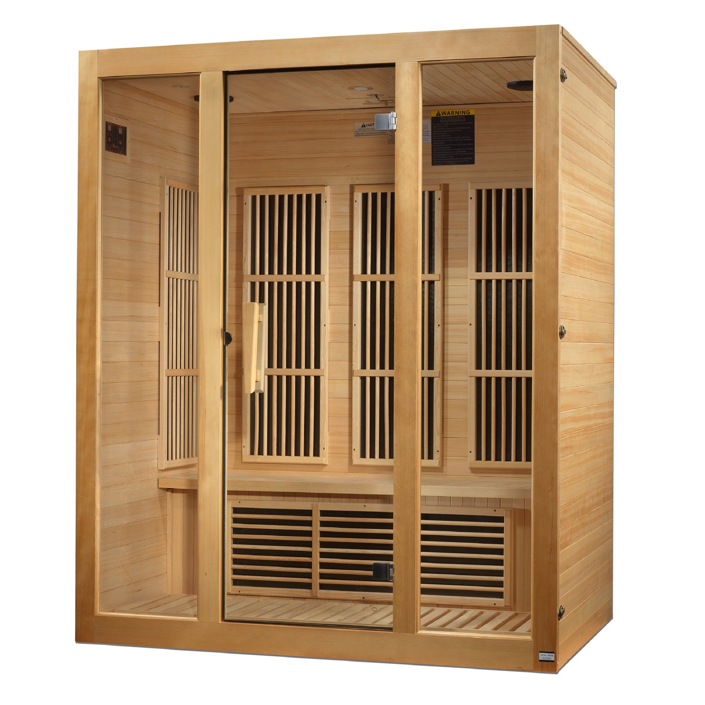 Maxxus Bellevue 3 person Low EMF FAR Infrared Sauna Canadian Hemlock