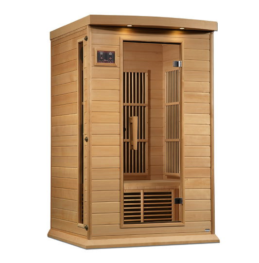 Maxxus 2 Person Near Zero EMF FAR Infrared Sauna - Canadian Hemlock