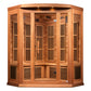 Maxxus Avignon Edition 3 Person Corner Near Zero EMF FAR Infrared Sauna - Canadian Red Cedar