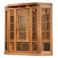 Maxxus Avignon Edition 3 Person Corner Near Zero EMF FAR Infrared Sauna - Canadian Red Cedar