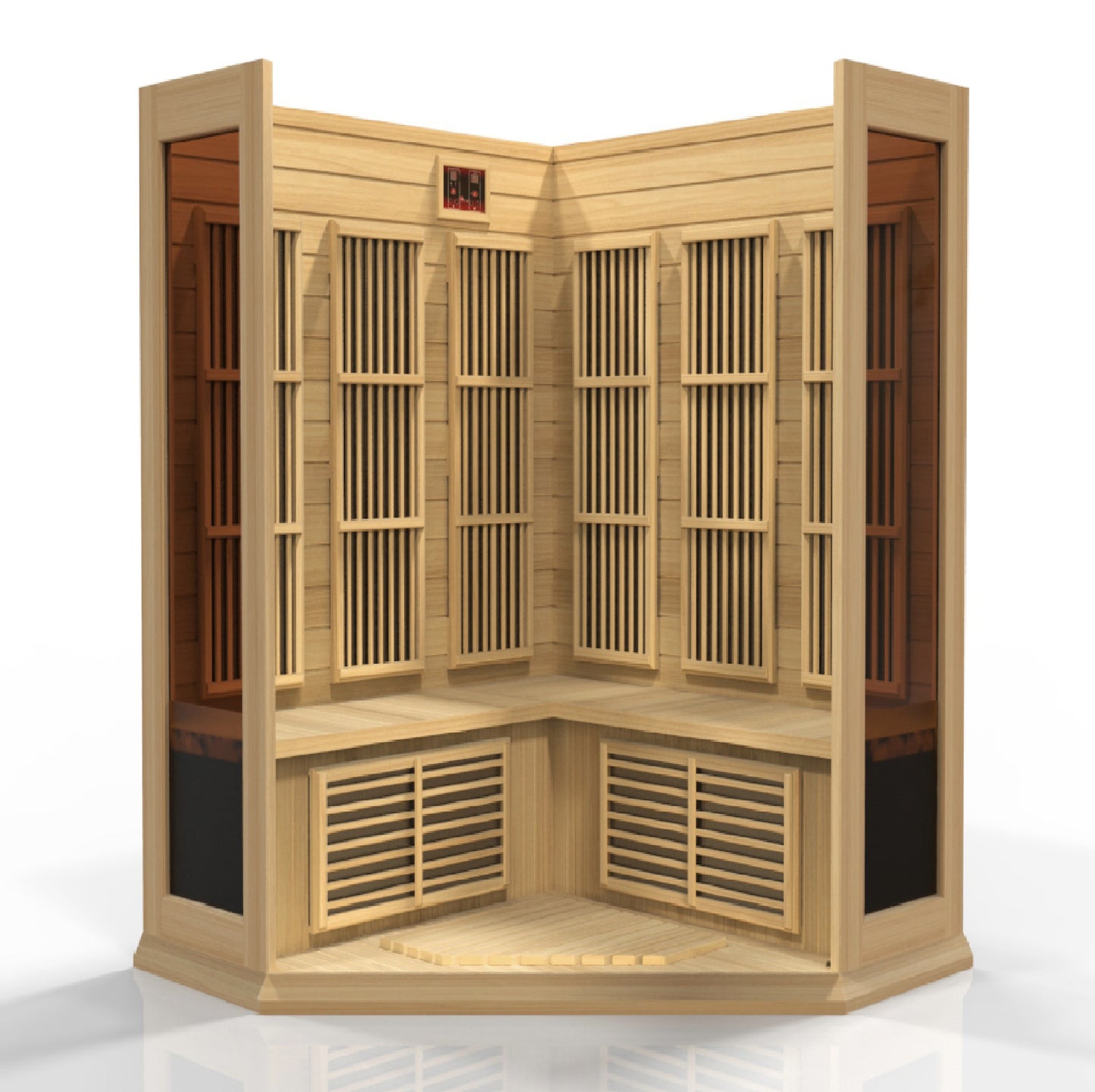 Maxxus 3 Person Corner Low EMF FAR Infrared Sauna