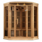 Maxxus 3 Person Corner Near Zero EMF FAR IR Sauna (MX-K356-01-ZF HEM)