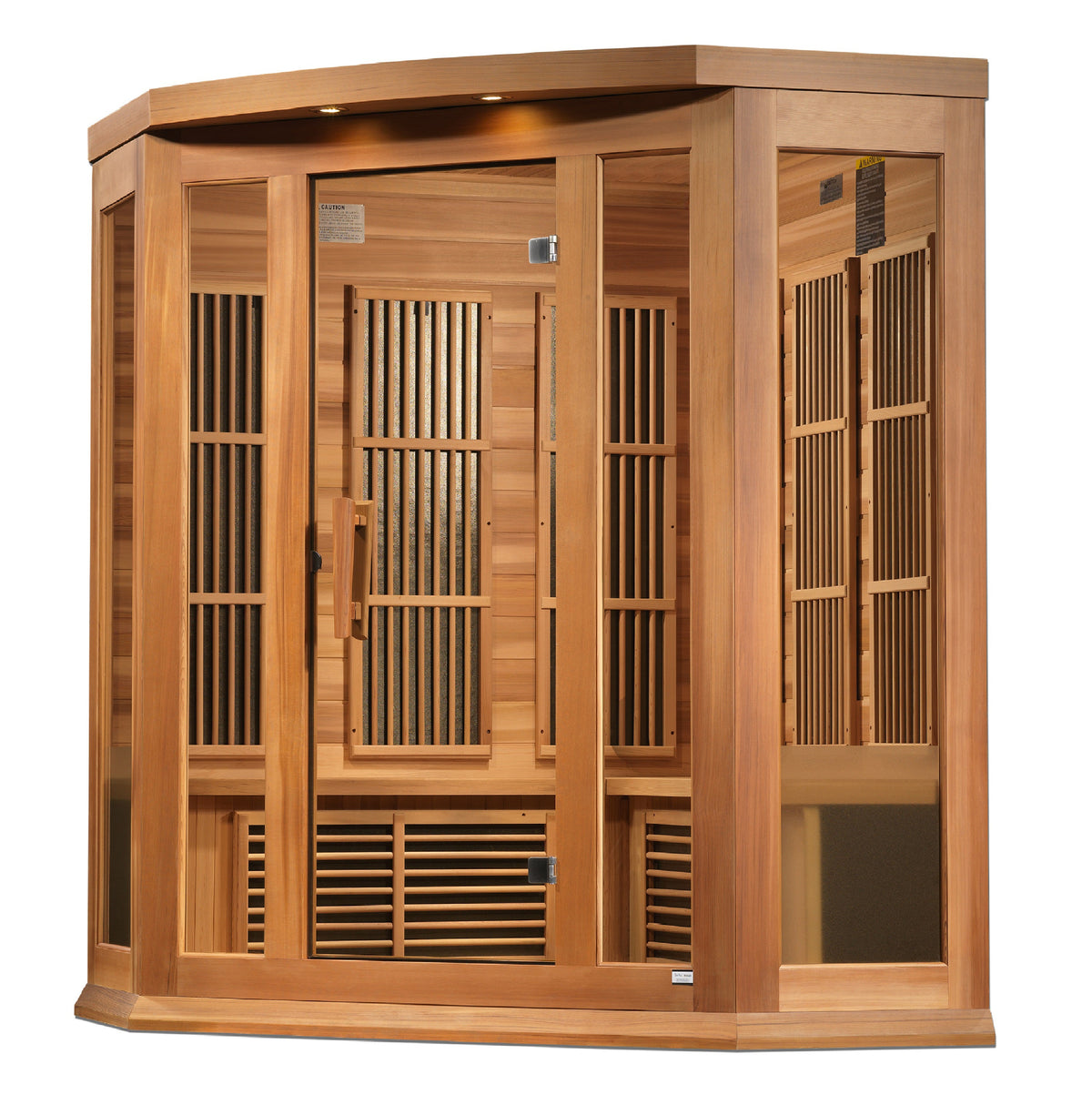 Maxxus "Avignon" 3 Person Corner Near Zero EMF FAR IR Sauna (MX-K356-01-ZF CED)