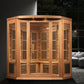 Maxxus "Avignon" 3 Person Corner Near Zero EMF FAR IR Sauna (MX-K356-01-ZF CED)