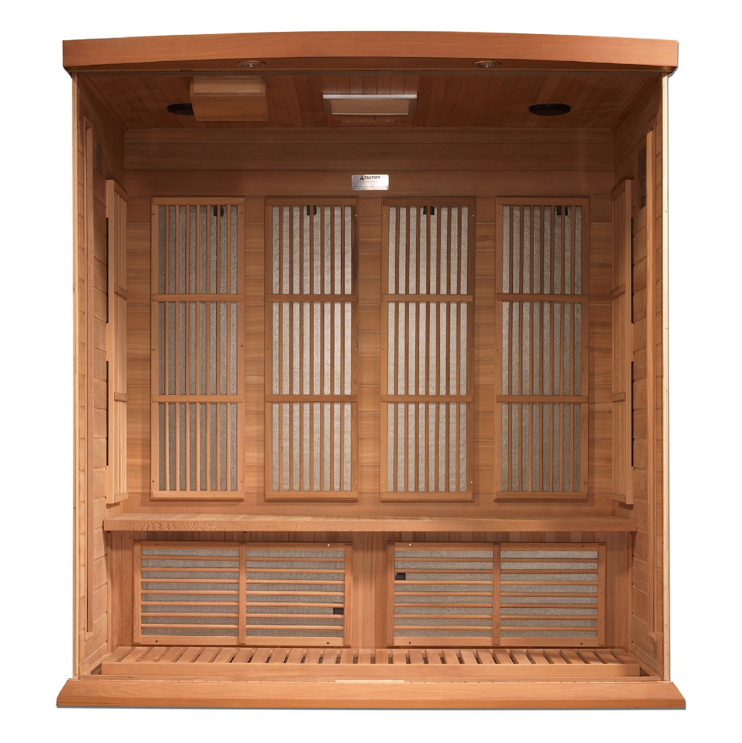 Maxxus Chaumont Edition 4 Person Near Zero EMF FAR Infrared Sauna - Canadian Red Cedar