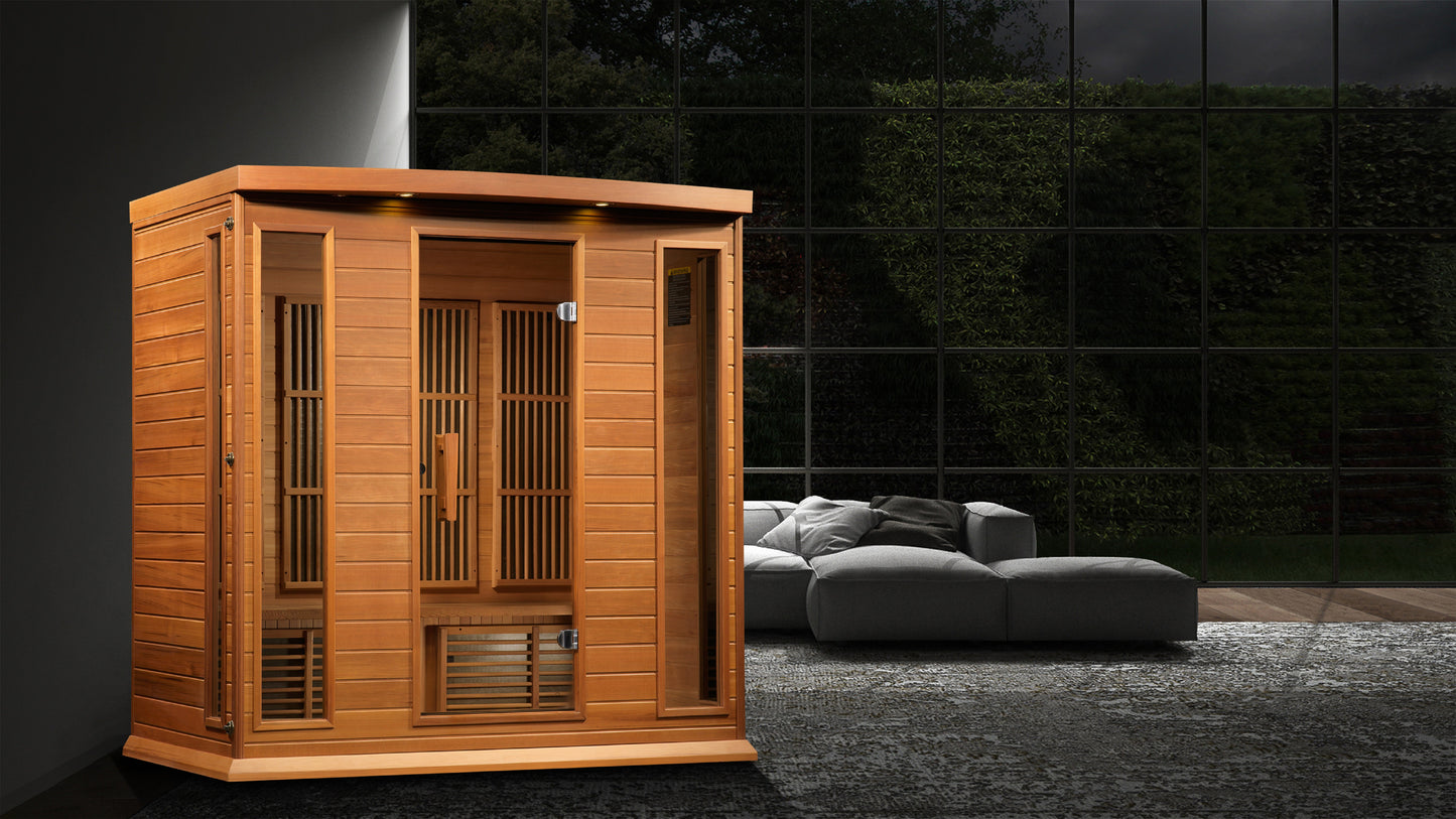 Maxxus 4 Person Low EMF FAR IR Sauna (MX-K406-01-CED)