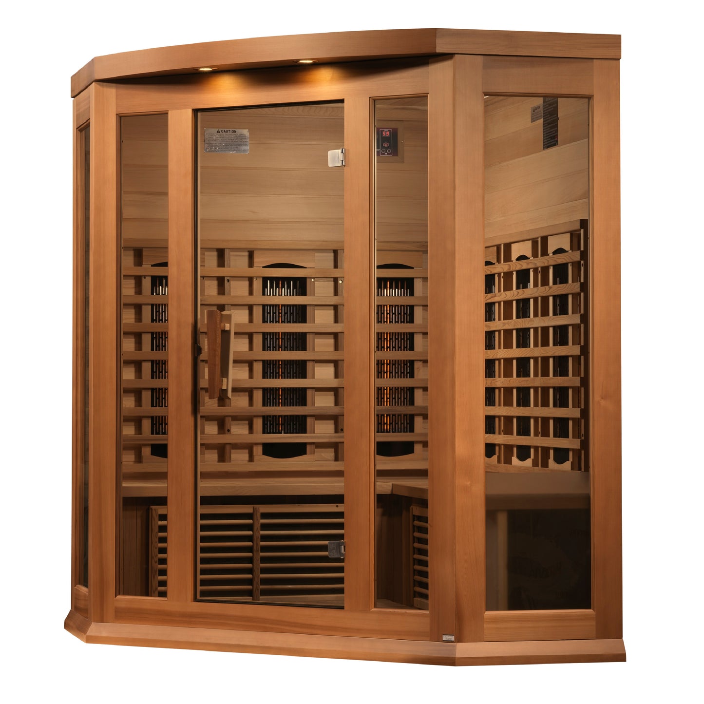 Maxxus 3-Person Corner Full Spectrum Near Zero EMF (Under 2MG) FAR Infrared Sauna