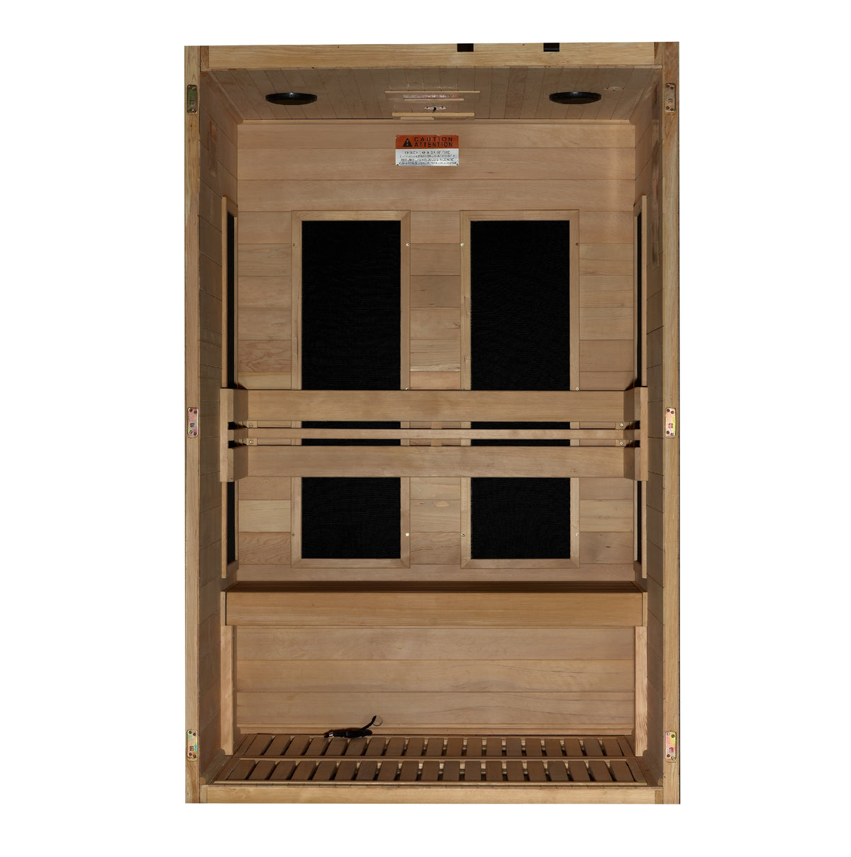 Maxxus "S-Line" 2 Person Low EMF FAR IR Sauna (MX-S206-01)