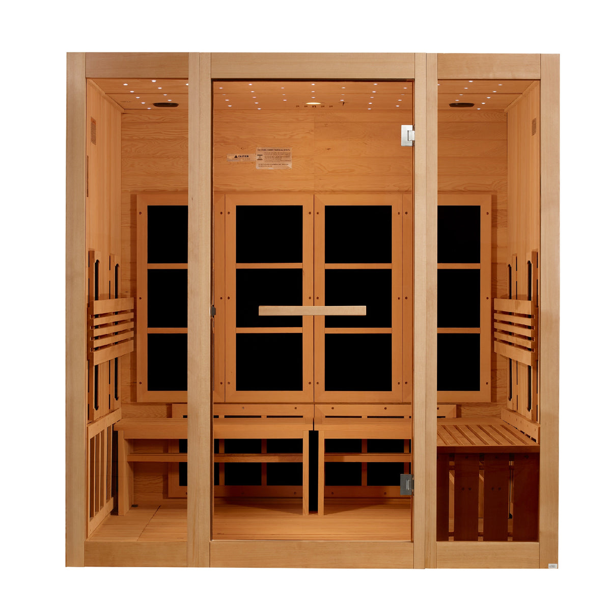 ***New 2026 Model*** Golden Designs 8 Person Full Spectrum Near Zero EMF FAR IR Sauna (GDI-6880-03 FS)