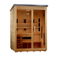 ***New 2026 Model*** Golden Designs "Carinthia" 3 Person Hybrid (PureTech™ Full Spectrum IR or Traditional Stove) Flat Roof Outdoor Sauna (G