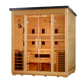 ***New 2026 Model*** Golden Designs "Gargellen" 5 Person Hybrid (PureTech™ Full Spectrum IR or Traditional Stove) Flat Roof Outdoor Sauna (G