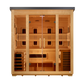 ***New 2026 Model*** Golden Designs "Gargellen" 5 Person Hybrid (PureTech™ Full Spectrum IR or Traditional Stove) Flat Roof Outdoor Sauna (G