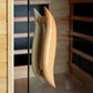 4-Person Hemlock Corner Infrared Sauna with 10 Carbon Heaters