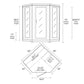 4-Person Hemlock Corner Infrared Sauna with 10 Carbon Heaters
