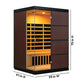 Sirona 3-Person Hemlock Infrared Sauna with 8 Carbon Heaters